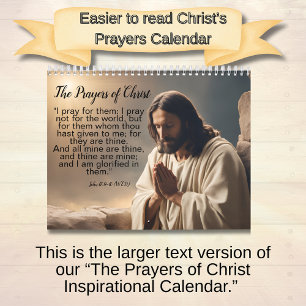 Calendario Las oraciones de Cristo - Edición de letra grande