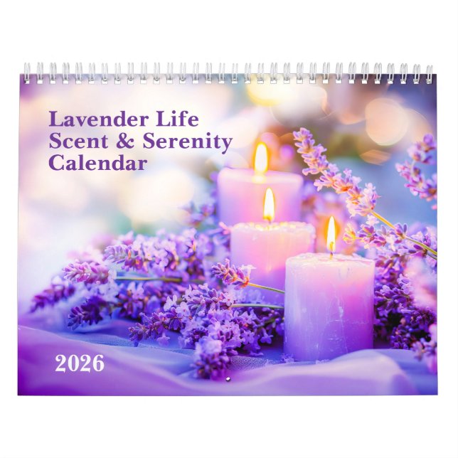Calendario Lavender Life – 2026 Scent & Serenity Calendar (Tapa)