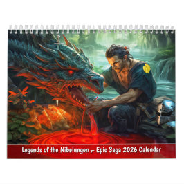 Calendario Legends of the Nibelungen Epic Saga 2026 Calendar