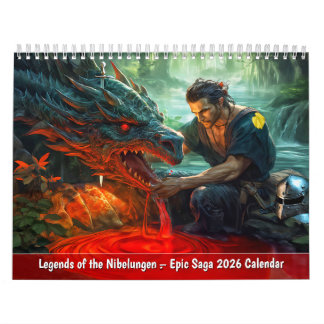 Calendario Legends of the Nibelungen Epic Saga 2026 Calendar