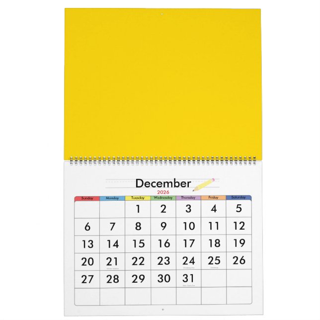 Calendario Lemon (Dec 2026)