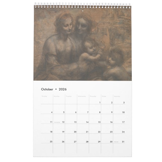 Calendario Leonardo Da Vinci (Oct 2026)