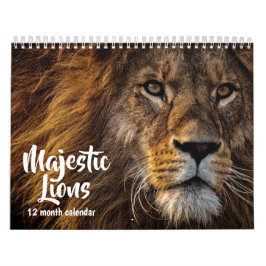 Calendario Leones majestuosos 2026