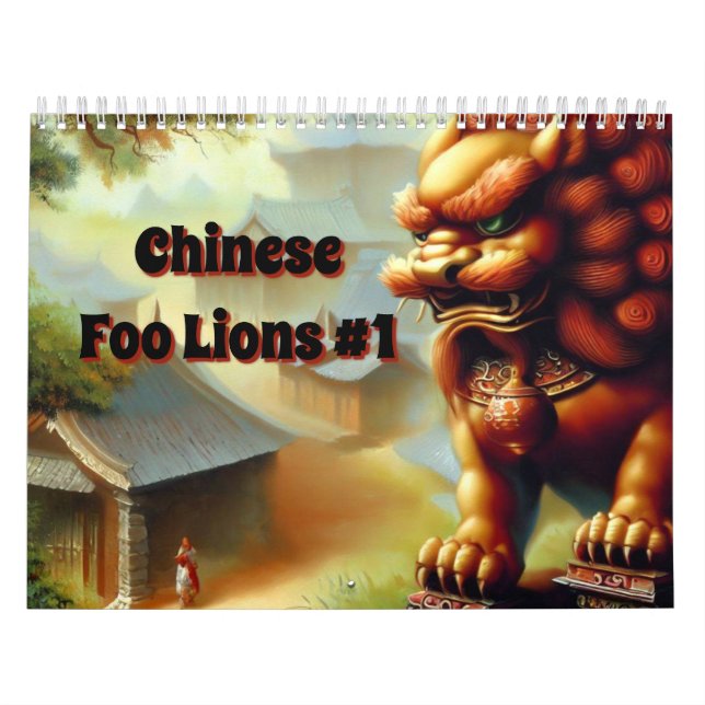 Calendario Leones para los pies chinos #1 (Tapa)