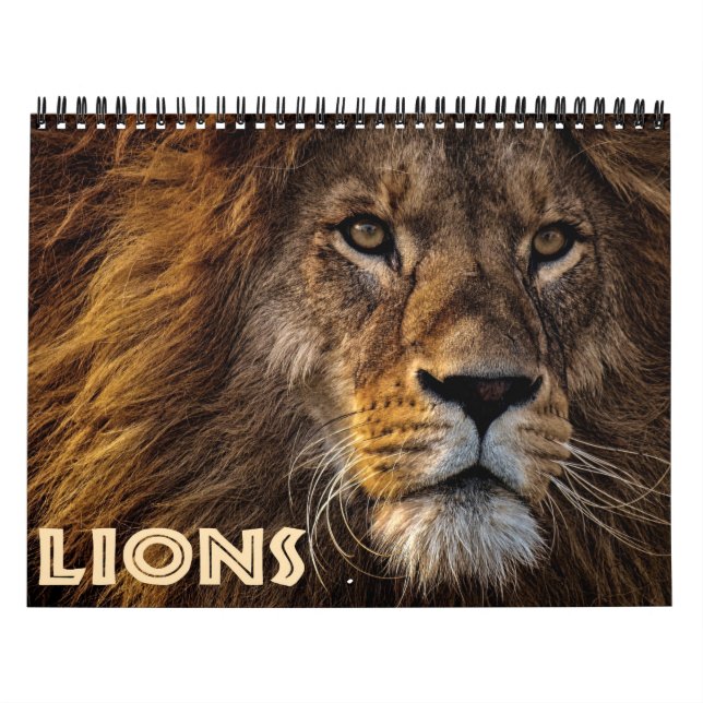 Calendario Leones salvajes de 2022 (Tapa)