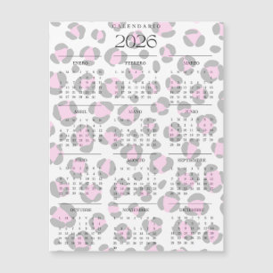 Calendario leopardo