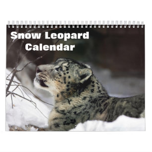 Calendario Leopardo de las nieves 2025