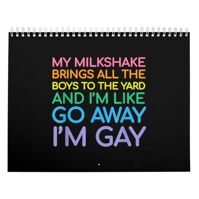 Calendario Lesbian flag gay pride Rainbow (Tapa)
