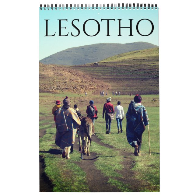 Calendario lesotho áfrica (Tapa)