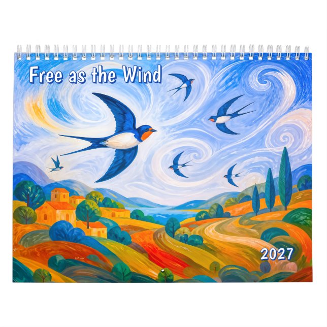 Calendario Libre como el viento  (Tapa)