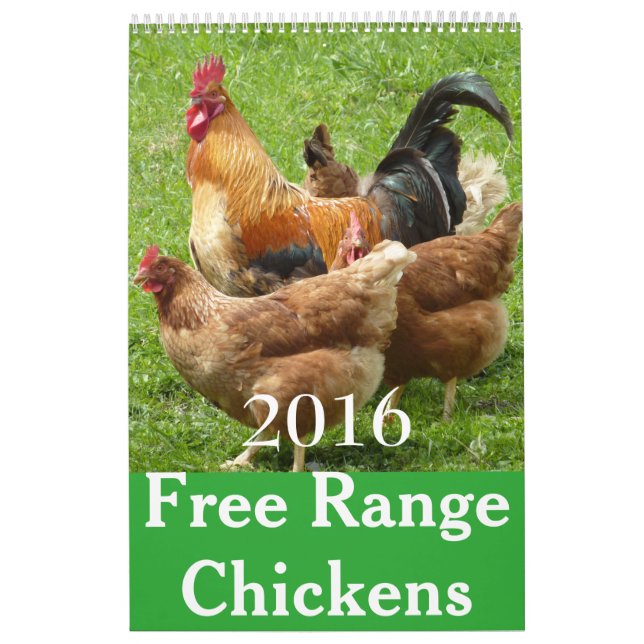 Calendario libre de los pollos 2016 de la gama (Tapa)