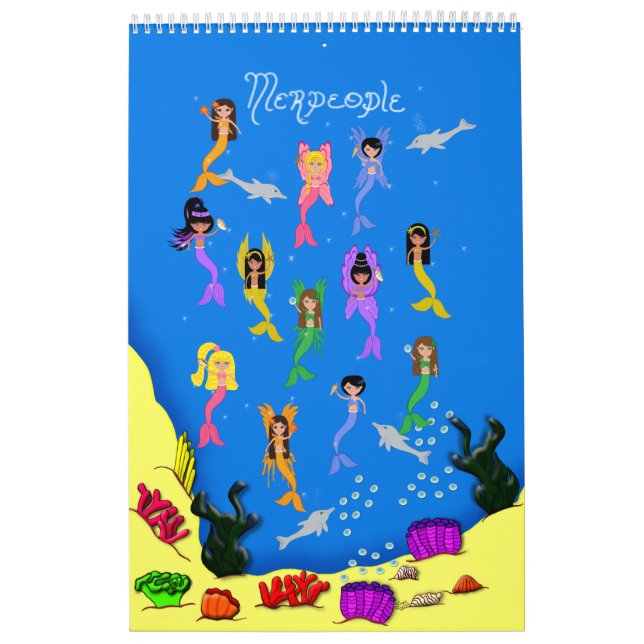 Calendario Libro de Mini Posters Mermaids (Tapa)