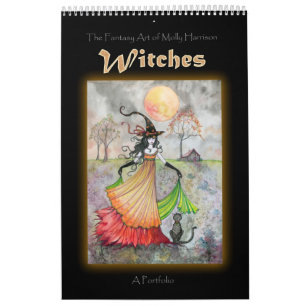 Calendario Libro de Portafolio de Bruja Wicca por Molly Harri