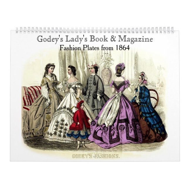 Calendario Libro y revista de las damas de Godey 1864 Fashion (Tapa)