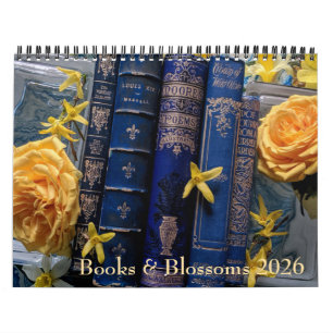 Calendario Libros y flores 2026