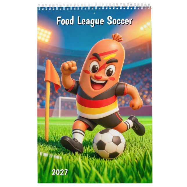 Calendario Liga de Fútbol de Comida (Tapa)