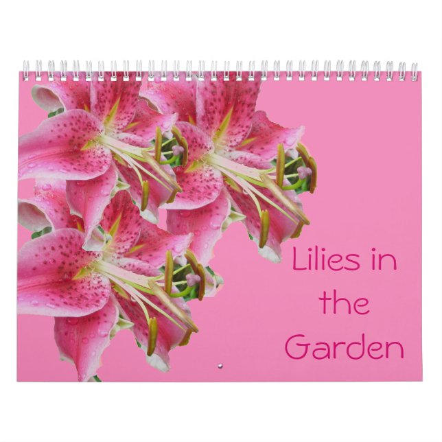 Calendario - Lilies in the Garden (Tapa)