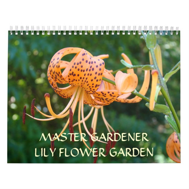 Calendario LILY FLOWERS CALENDARS Master Gardener gifts (Tapa)