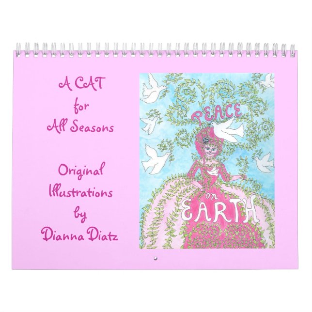 Calendario lindo 2014 del gato - "un gato por (Tapa)