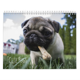 Calendario lindo de los perros de los barros
