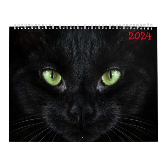 Calendario lindos gatos negros (Tapa)