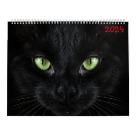 Calendario lindos gatos negros
