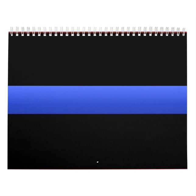 Calendario Línea Azul delgada de la policía (Tapa)