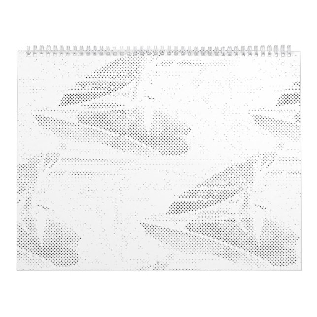 Calendario Línea de arte, conchas marinas, arpa (Tapa)