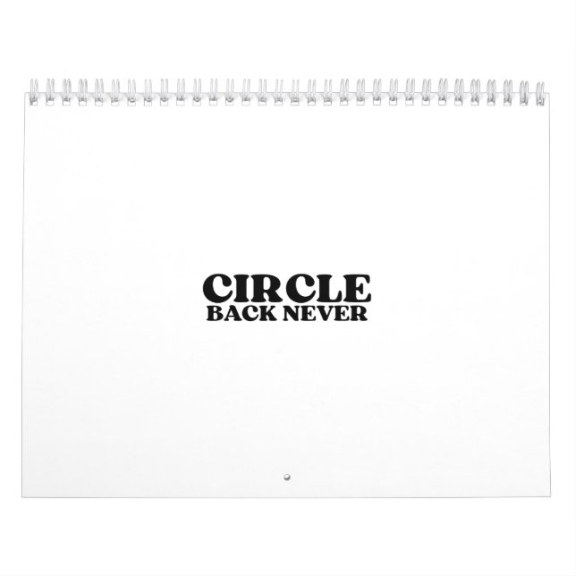 Calendario Linear Architecture | Circle Back Never Visual  (Tapa)