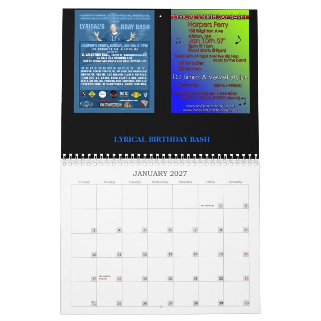 CALENDARIO LÍRICO 2008 (Jan 2027)