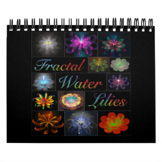 Calendario Lirio de agua del fractal