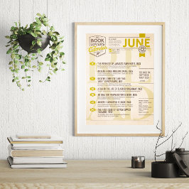 Calendario Literario Póster de Junio