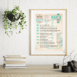 Calendario Literario Póster de Marzo