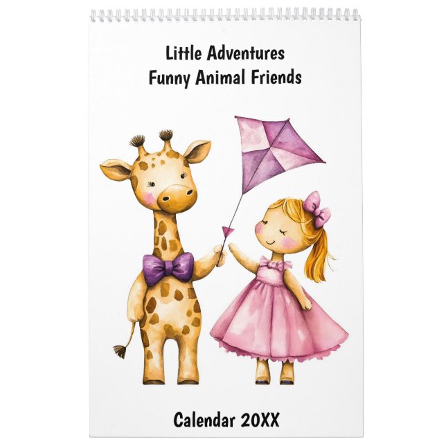 Calendario Little Adventures – Funny Animal Friends Calendar (Tapa)
