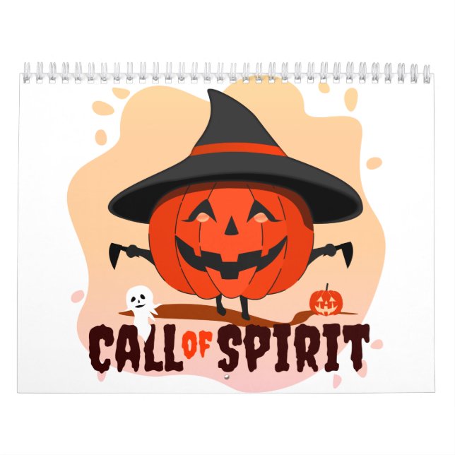Calendario Llamado de Espíritu de Halloween (Tapa)