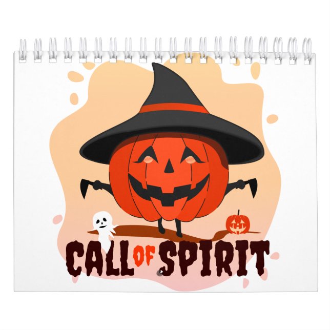 Calendario Llamado de Espíritu de Halloween (Tapa)