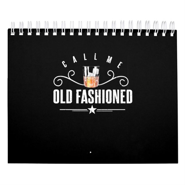 Calendario Llámame Whiskey Y Bourbon Funny Old Fashion (Tapa)