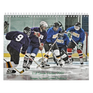 Calendario lleno del hockey 2007 del paso grande