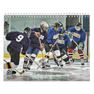 Calendario lleno del hockey 2007 del paso grande