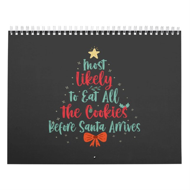 Calendario Lo Más Probable Es Comer Todas Las Galletas Antes  (Tapa)