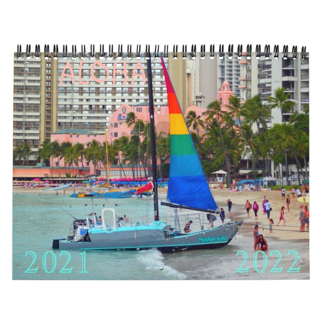 Calendario Lo mejor de Hawaii 2021-2022 (Tapa)