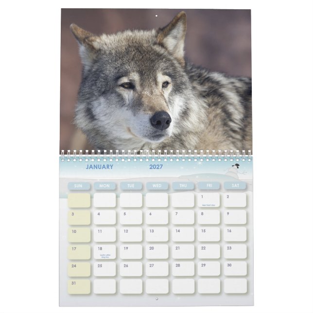 Calendario lobo (Jan 2027)