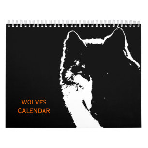 Calendario Lobos - Animales salvajes