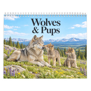 Calendario Lobos y Cachorros a Través de las Estaciones