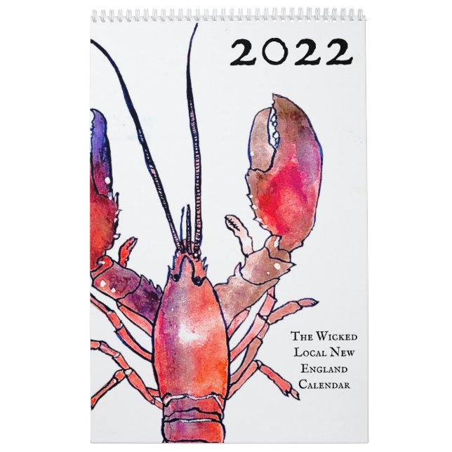 Calendario local malvado de Nueva Inglaterra 2022 (Tapa)
