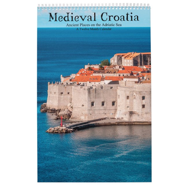 Calendario Localidades medievales de Croacia en el mar Adriát (Tapa)