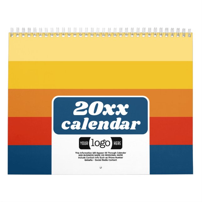 Calendario Logo de 2024 - Regalo comercial - Patrones interes (Tapa)