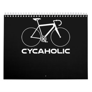 Calendario Logo de ciclismo ciclístico divertido Cycaholic A