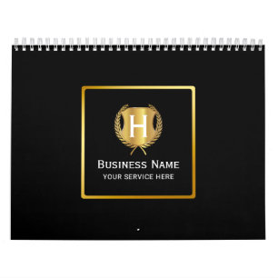 Calendario Logotipo de negocio moderno de branding promociona