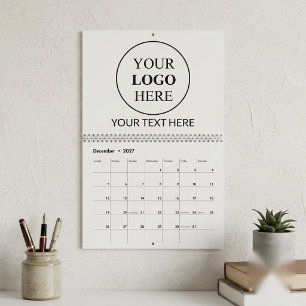 Calendario Logotipo Promocional Personalizado – Sin Pedido Mí